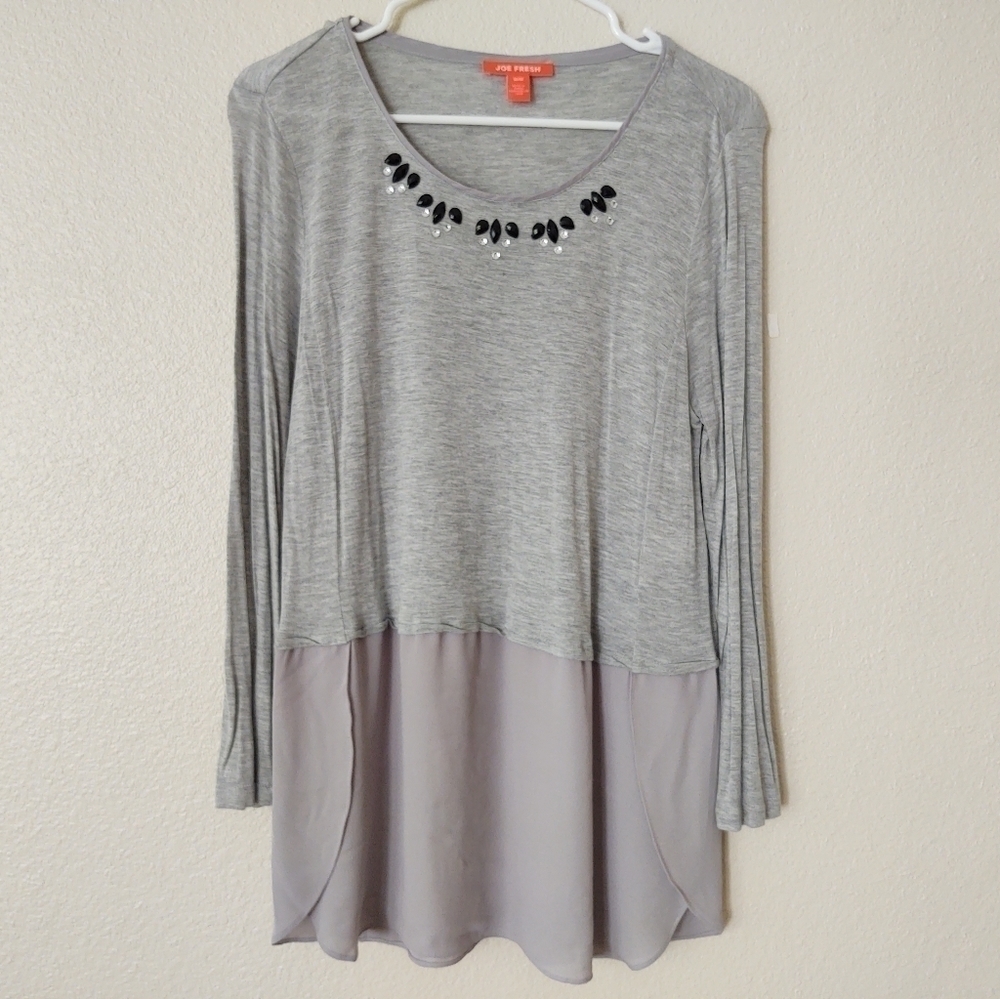 JOE‎ Fresh | Jeweled Blouse